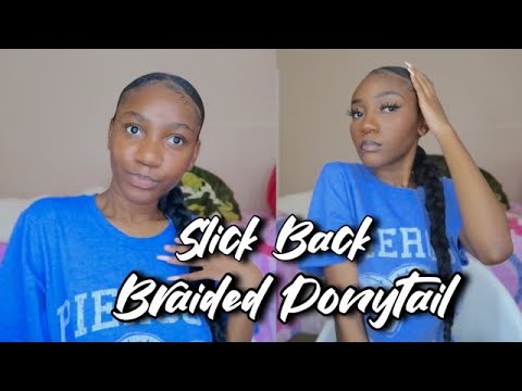 Attempting to do Jumbo Sleek Low Ponytail on natural hair