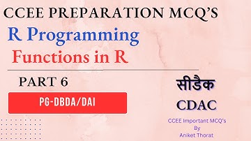 CDAC | CCEE Preparation MCQ