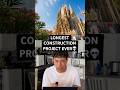 LONGEST Construction Project EVER‼️😱 #construction #architecture #engineering #barcelona #europe