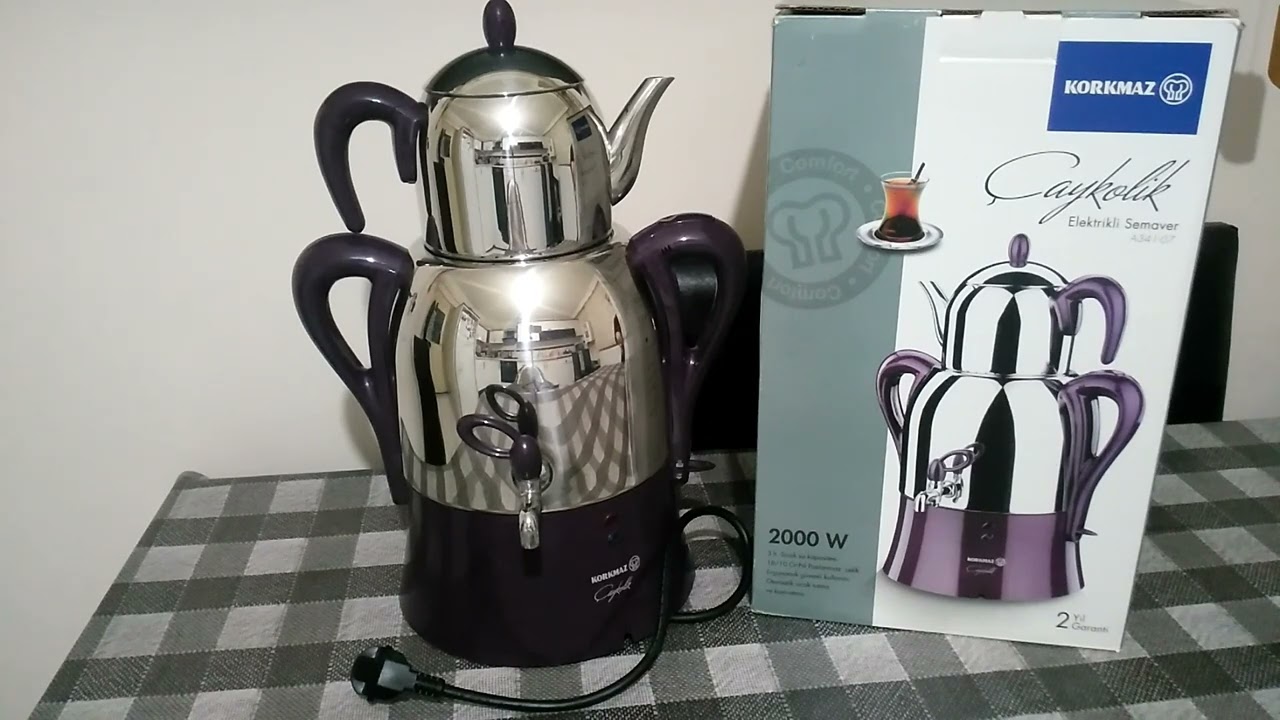 KORKMAZ ÇAYKOLİK SEMAVER,kutu açılımı, tanıtım videosu, avantaj ve dezavantajları(izlemeden almayın)