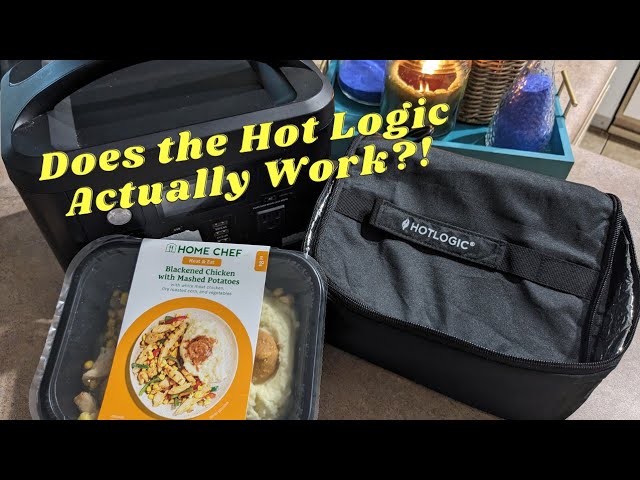 Testing a HOT LOGIC Mini Portable Oven by Warming Up a Meal!