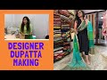 Designer dupatta making | design your own dupatta at home | Maina thapa