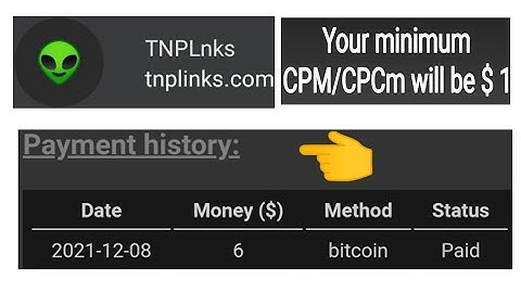 Tnplinks Best Google AdSense Alternative ad Network ।। Payment proof & Minimum CPM/CPCm 1 dollar