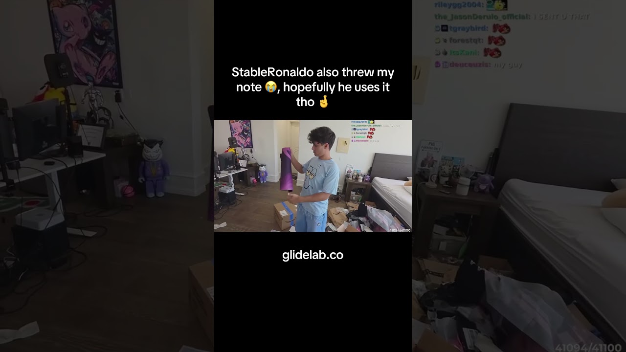 @StableRonaldoLive Make sure to read the note next time 😭 #shorts #jkingnick #glidelab