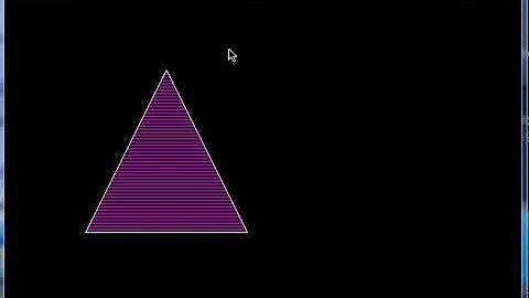 Triangle floodfill program : Graphics in C programming