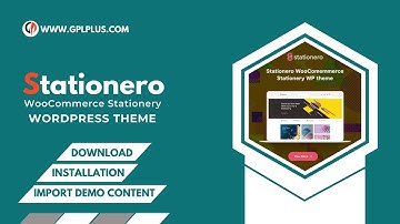 Stationero – WooCommerce Stationery WordPress Theme Download, Installation and Import Demo Content