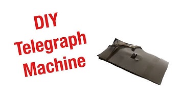 Morse code Telegraph -20 minutes to build | History Builder