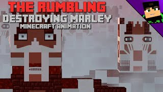 The Rumbling destroying Marley [AoT  Minecraft Animation]