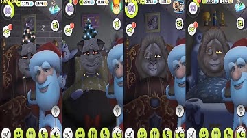 My Talking Tom level 88 VS level 92 VS level 93 VS level 101 Gameplay