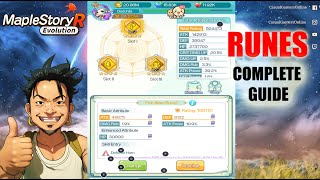 Maplestory R evolution - Runes Complete Guide on Reforge and Enhancement