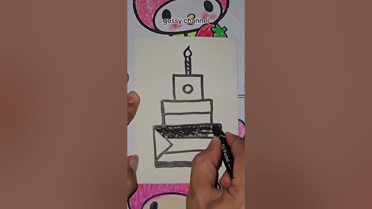 Menggambar kue ulang tahun #anak #duet #lagu #lucu #art #drawing Menggambar kue ulang tahun #anak #duet #lagu #lucu #art #drawing
