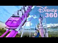  disney castle roller coaster 360 vr pov immersive virtual reality 4k 3d ride