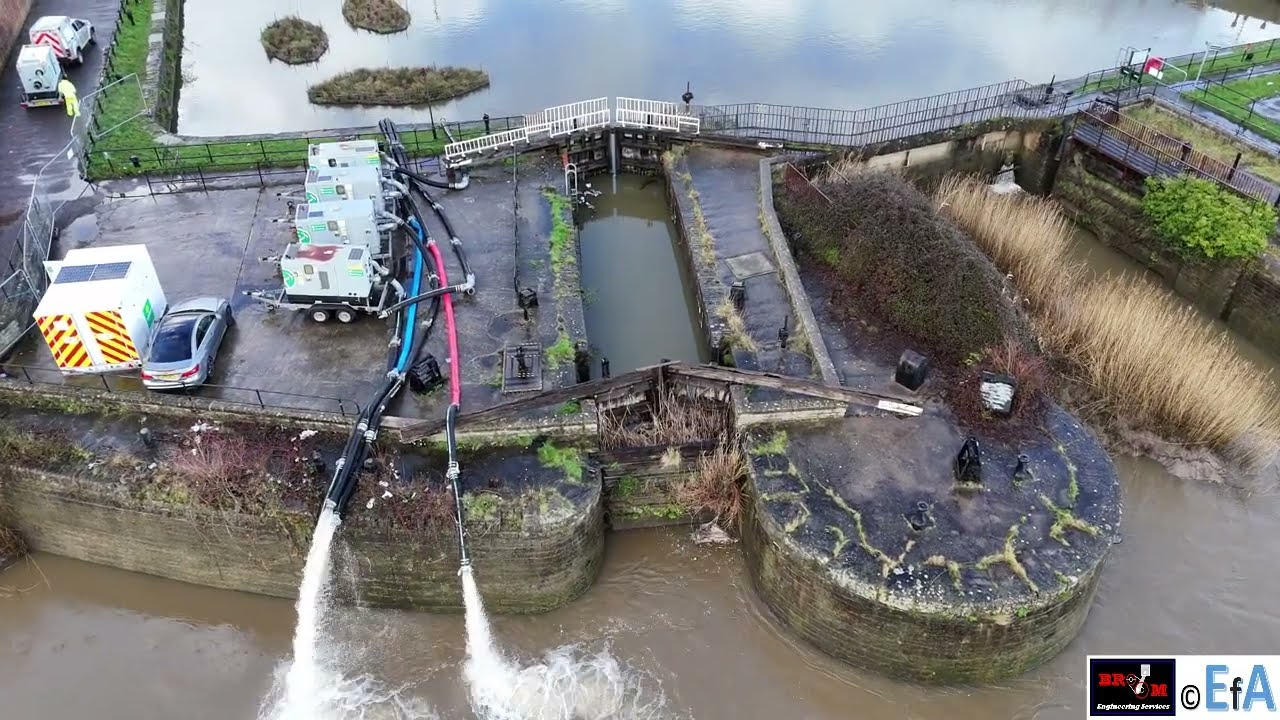Somerset - Flooding - Pumps - Bridgwater - Dock - Marina - Tidal Barrage - Dunball Sluice
