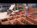 Process Of Building Japanese Wooden House Construction Start To Finish !