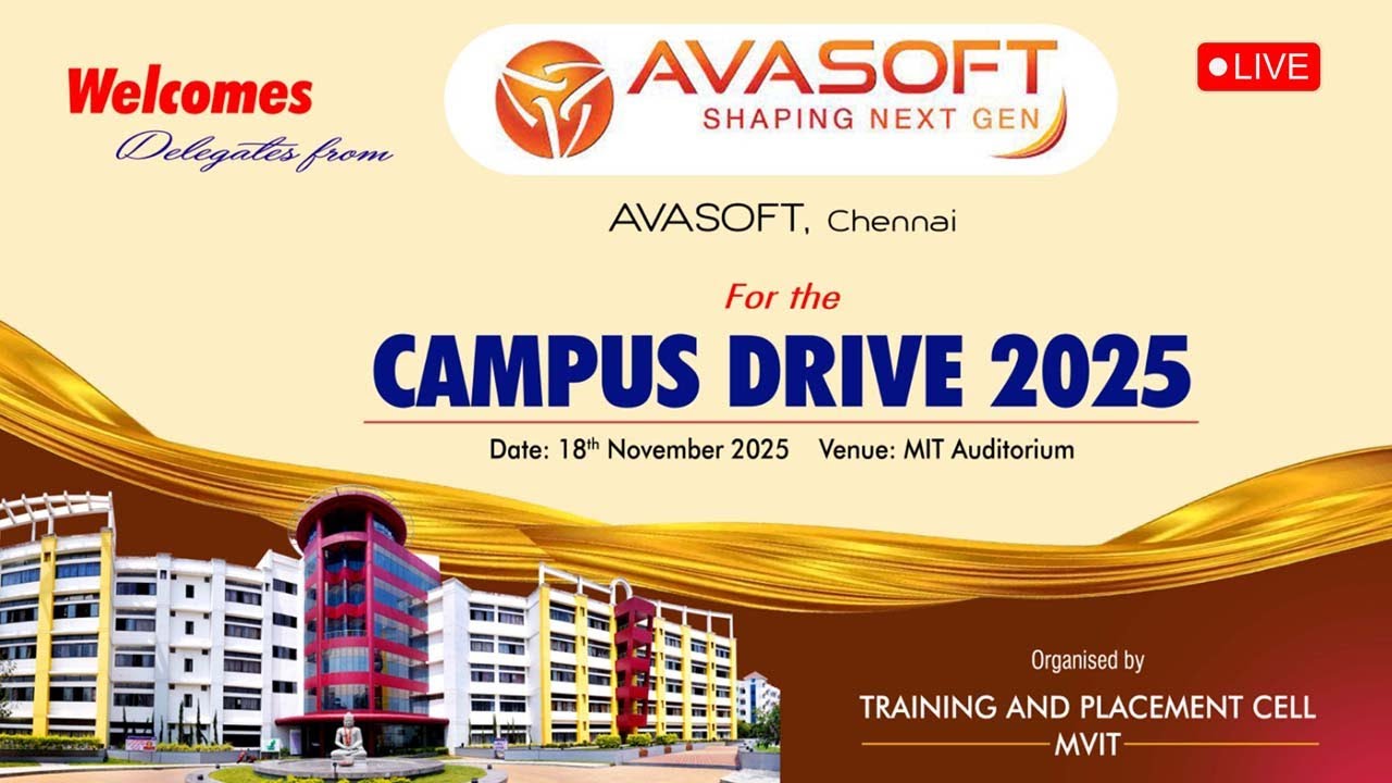 Avasoft Compus AVASOFT – Campus Drive 2025 | MIT - YouTube