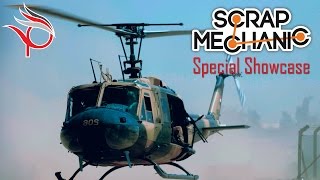 Scrap Mechanic #11 - Huey, the incredibly difficult helicopter to fly + the punishment game!!! screenshot 4