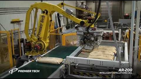 Depalletizer using vision to unload a pallet (RPL-9000, Formerly AR-200 Series)