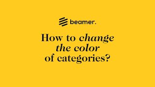 How to change the color of categories? – Beamer Help Center screenshot 3