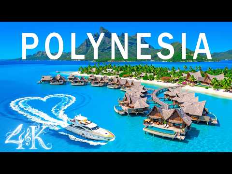French Polynesia 4K Drone Footage | Unreal Bora Bora Lagoons, Tahiti Coast & Pacific Views