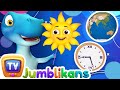 The Wheels on the Cars Go Round and Round Song with Jumblikans Dinosaurs - ChuChuTV Toddler Videos