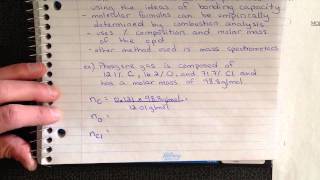 Combustion Analysis Example