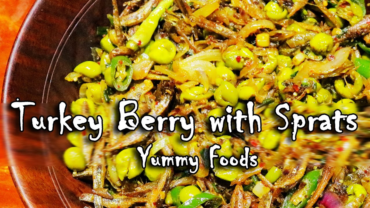 Turkey Berry with Dried Sprats | Wild Eggplant | Thibbatu | Cook with Mom