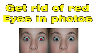 How to get rid of red eyes in photos on iPhone iPad