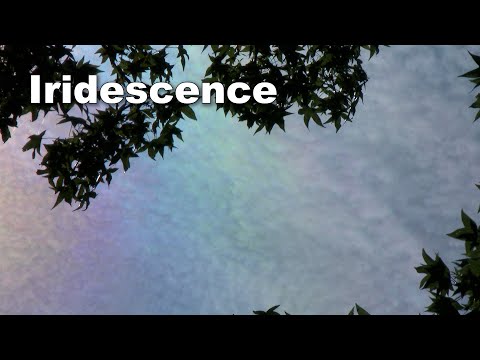 Iridescence in clouds