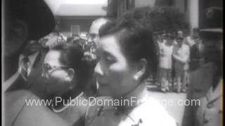 Military funeral for Claire Lee Chennault Commander of Flying Tigers 1958