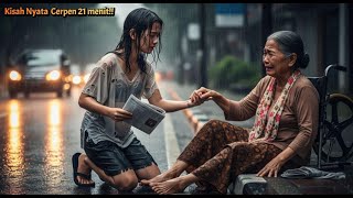 Tulusnya Hati Gadis Penjual Koran, Menolong Nenek Lumpuh di Tengah Hujan, Tak Sadar Ibu Seorang CEO