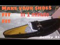How to make big shoes fit smaller!