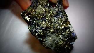 Pyrite With Sphalerite Colection Specimen Mineral. Ambergems.