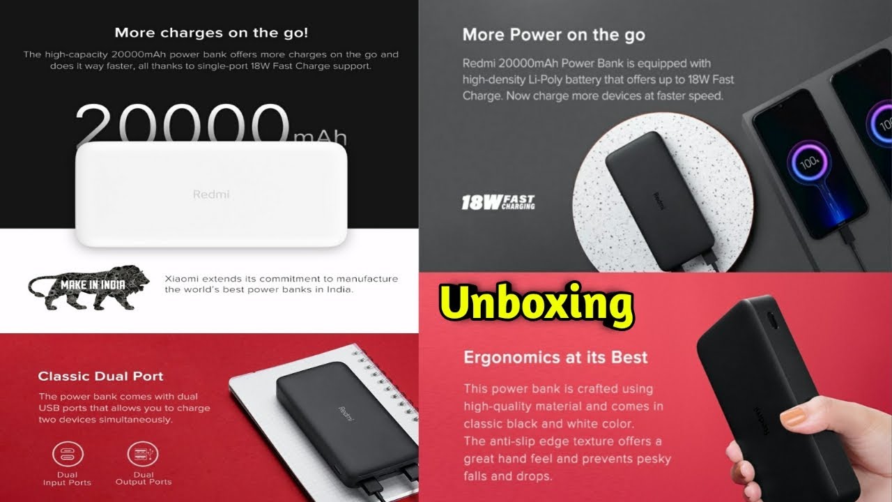 #UnboxingOfRedmiPowerBank20000mAh