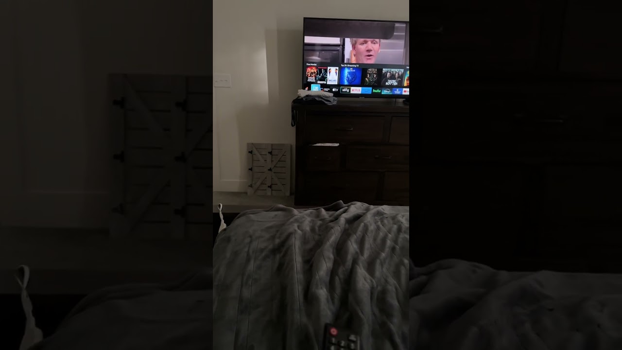 Using the remote controls in the bedroom