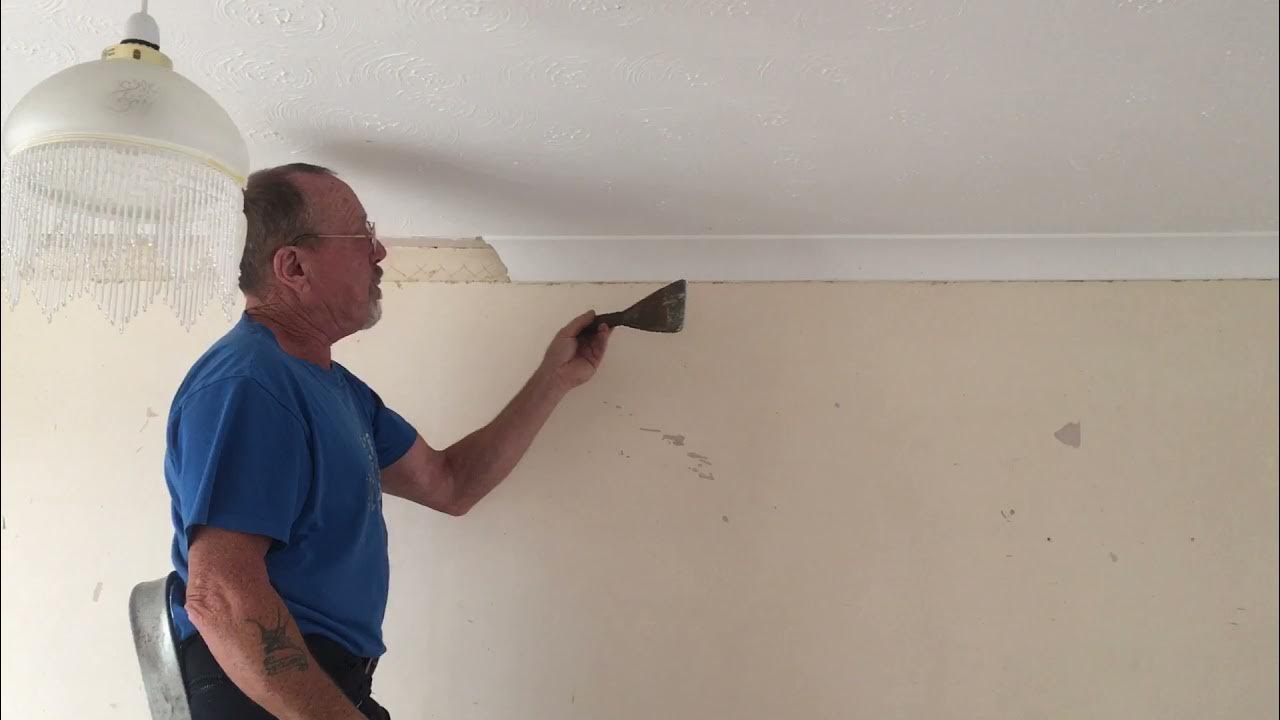 How to remove plaster coving , the easy way . YouTube