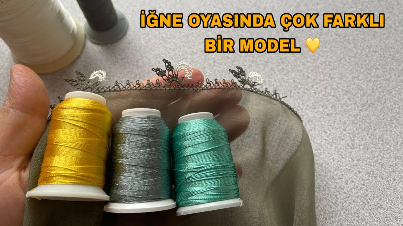 En iddialı iğne oyası modeli 💛 Öyle bir model yaptım ki yapımı zevkli, modeli şahane 😍 #iğneoyası