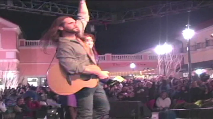 Bo Bice Performs at the Christmas Tree Lighting Ce...