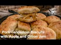 Pork Tenderloin Biscuits with Apple and Onion Jam