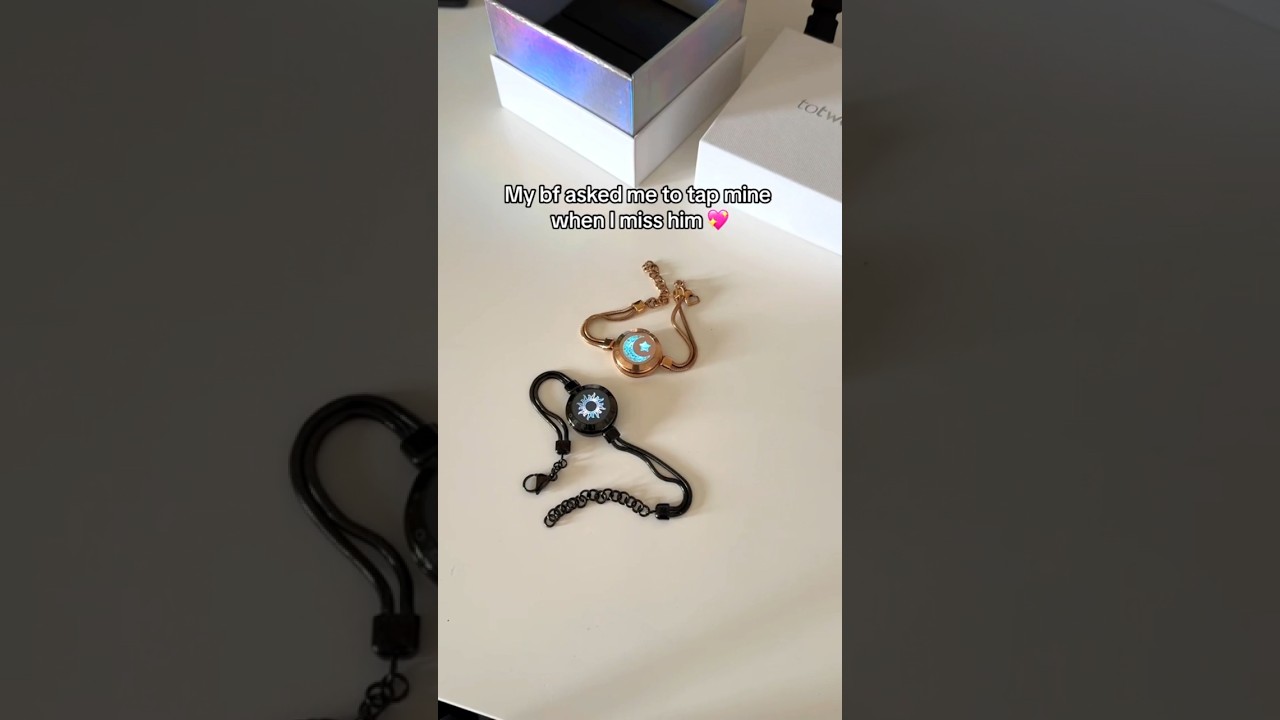 Best gift for couples 💖🌎 Long distance couple bracelets 