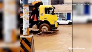 Heavy rainfall causes deadly flooding in Peru