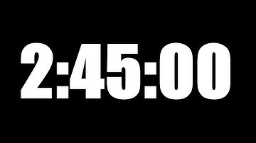 2 HOUR 45 MINUTE TIMER • 165 MINUTE COUNTDOWN TIMER ⏰ LOUD ALARM ⏰