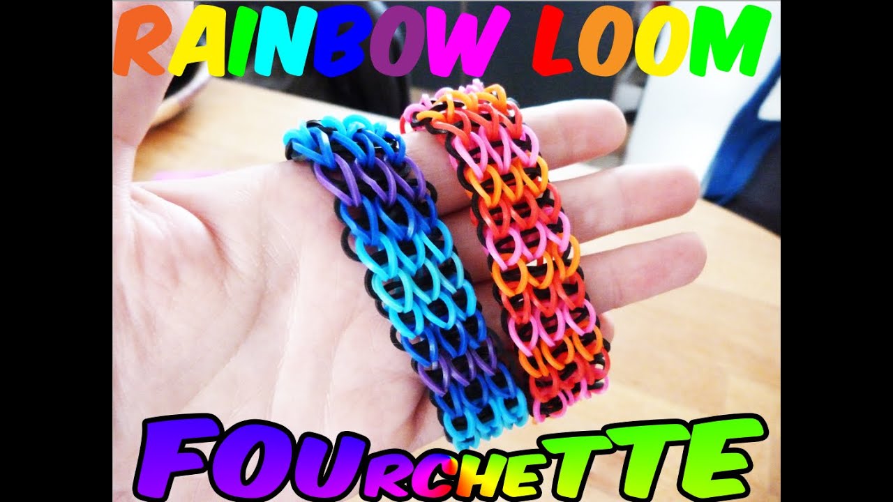 TUTO : bracelet Rainbow Loom® original triple sans machine en français