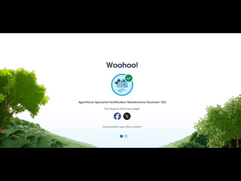 Agentforce Specialist Certification Maintenance (Summer '25) | Trailhead Salesforce 2025
