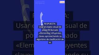 #short IA en powerBI para encontrar Elementos Clave que influyen en un  Resultado #powerbi_training