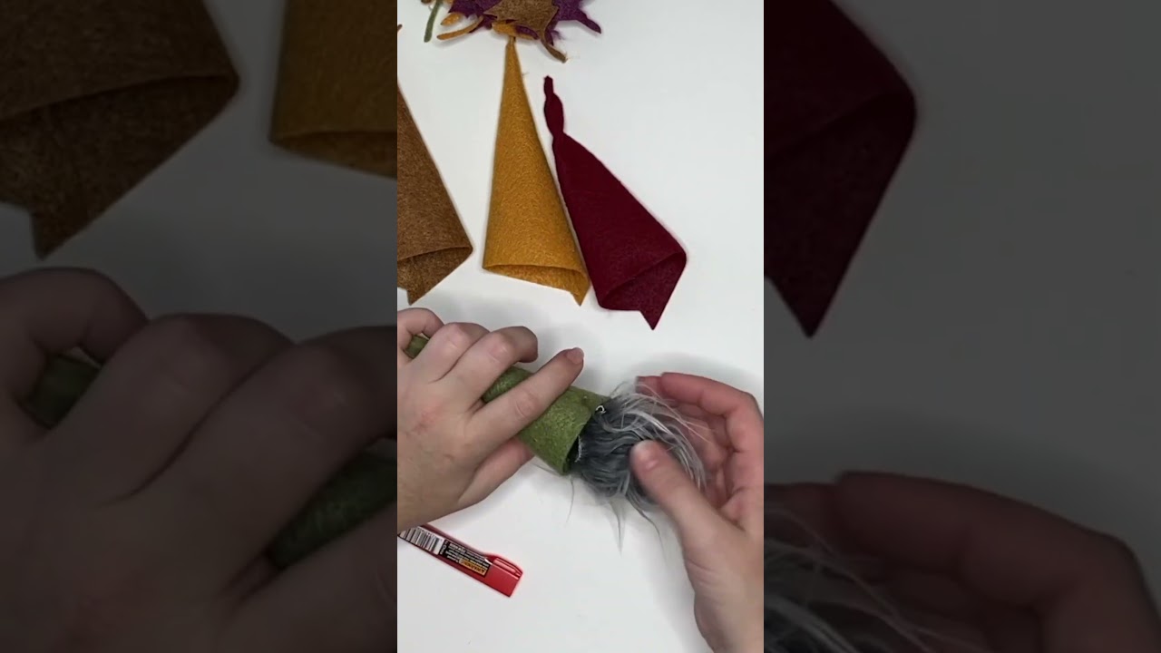 Cute Fall Gnome Garland - Felt Crafts for Fall 