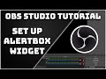 How To Set Up Stream Alerts (Alertbox Widget) - OBS Studio Tutorial