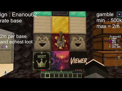 every day live on twitch ok my twitch user is Enanou62 go see #donutsmp