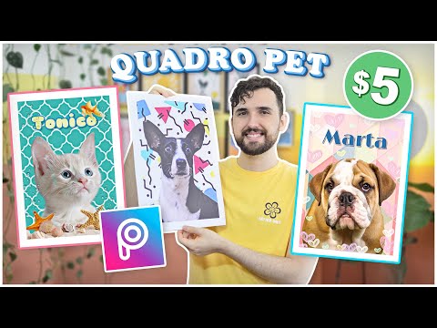 Vídeo: Arte de parede de raça de cão personalizado Animal Blueprint