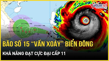Tin bão nóng: Bão số 15 chính thức “vần xoáy” Biển Đông, khả năng đạt cực đại cấp 11| Báo VietNamNet