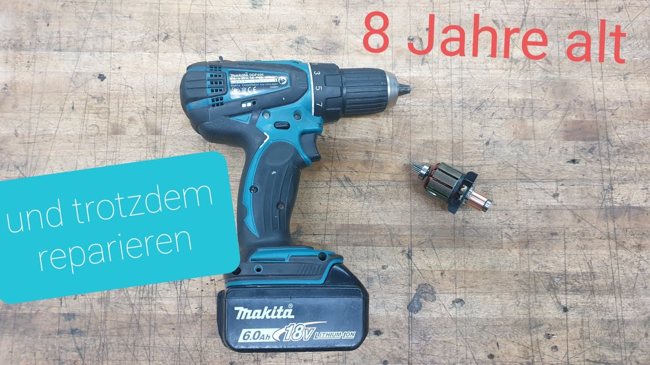 Makita Akkuschrauber reparieren DDF456 18V AkkuBohrschrauber YouTube